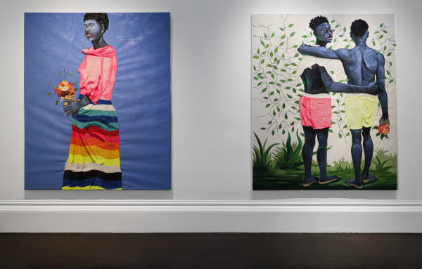 Eric Adjei Tawiah Left: Hue-Blow, 2022 Right: Hued Up, 2022