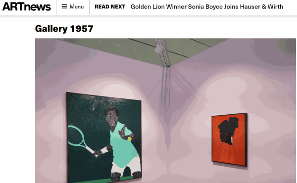 Gallery 1957 Selected as Standout Booths at Frieze Seoul by ArtNews