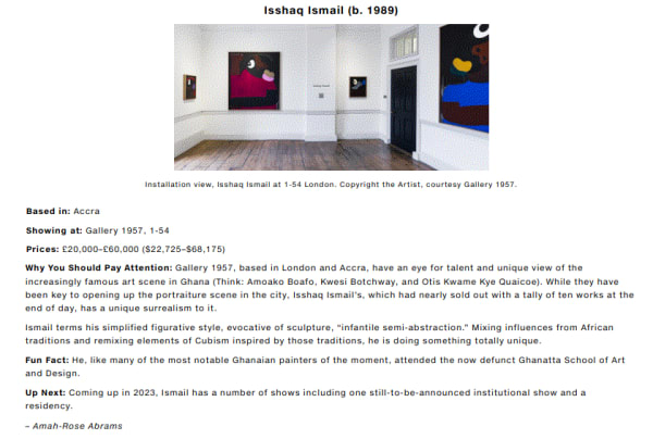 Missed the London Fairs? We Scouted 6 Fast-Rising Artists to Watch From Frieze and 1-54