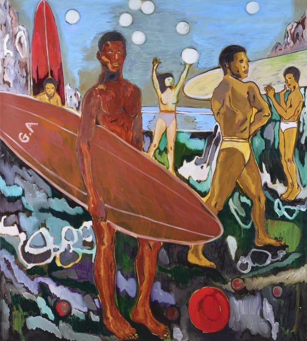 Gideon Appah, Bye Bye Sunshine (Swimmers and Surfers Series), 2024
