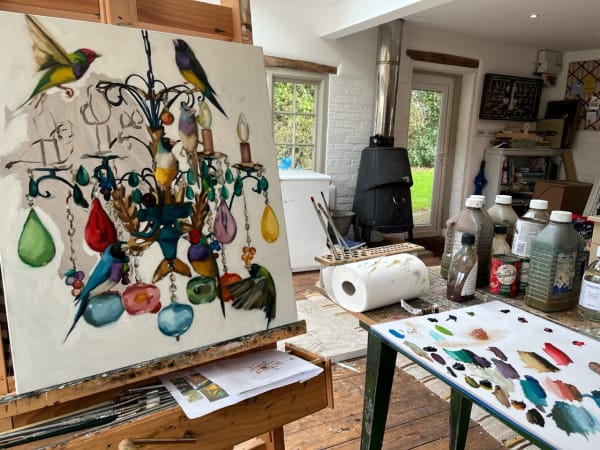 Georgia Fiennes's studio, 2023. © The Artist.