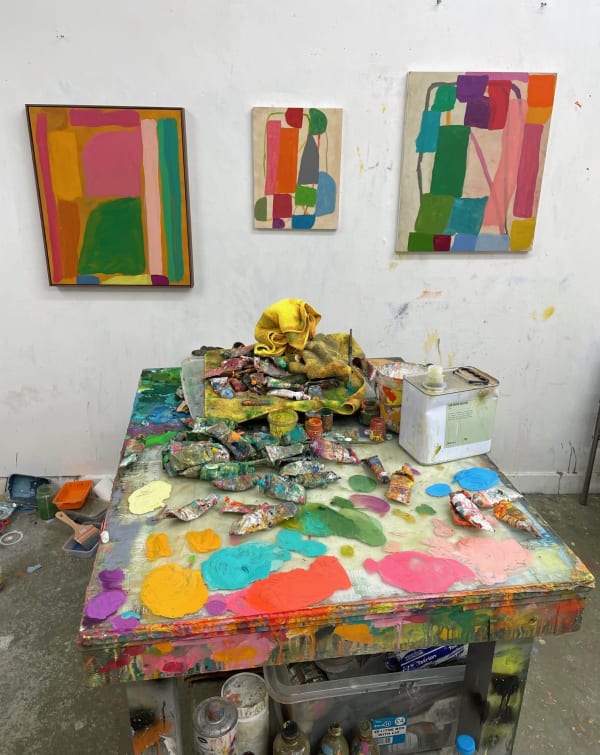 Andrew Graves's studio, 2022. © The Artist.