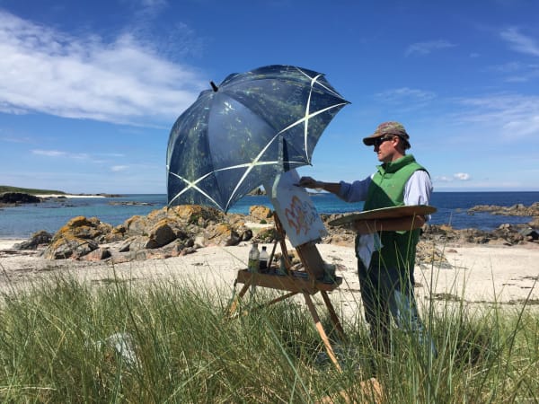 Oliver Akers Douglas at work on North Beach. © The Artist.