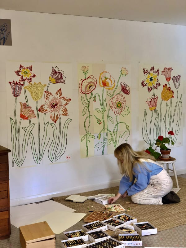Rosie Harbottle in her studio, 2024. © The Artist.