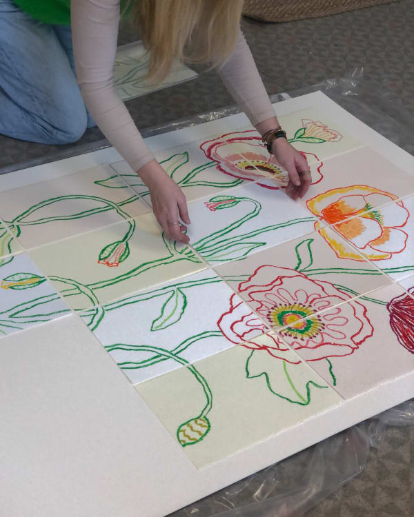 Rosie Harbottle in her studio, 2024. © The Artist.