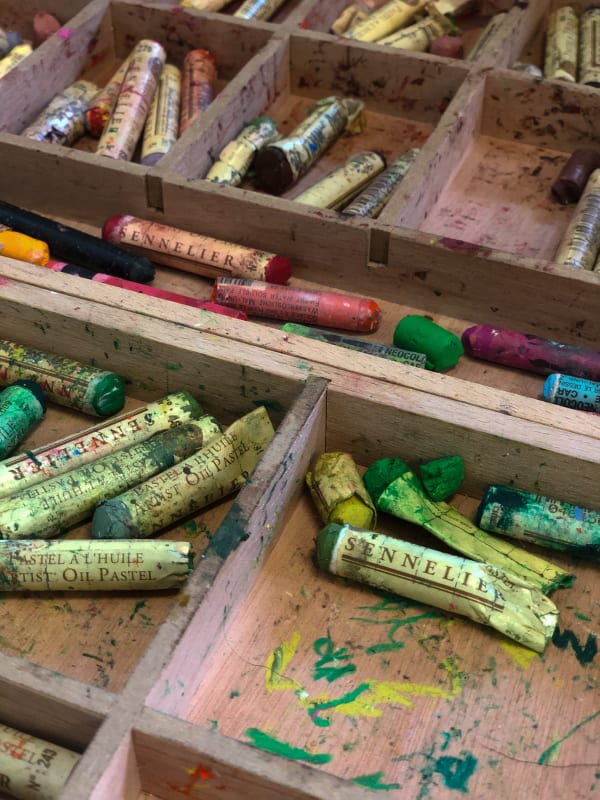 Rosie Harbottle's studio, 2024. © The Artist.