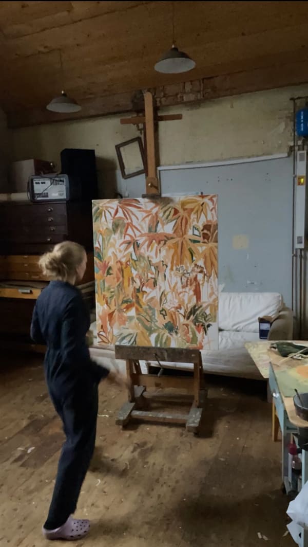 Beatrice Hasell-McCosh in her studio, 2024. © The Artist.