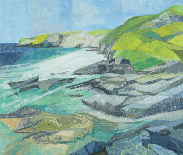 Above Trebarwith Strand oil on linen 120x140cms © The Artist