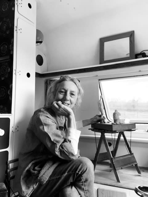 Rachel Stormonth-Darling in her new studio, 2025. © The Artist