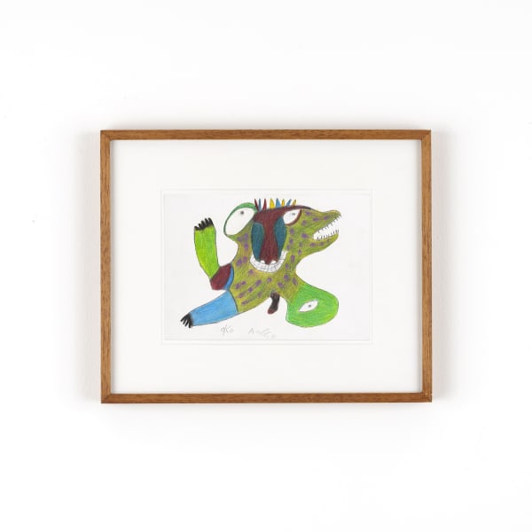 Ataa Oko, Sans titre, 2011, Crayon et crayon de couleur sur papier, 32 x 42 cm