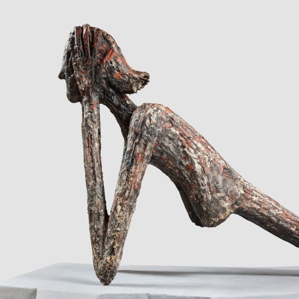 Ndary Lo, Sirène, Fer à béton soudé, résine, 72 x 33 x 276 cm