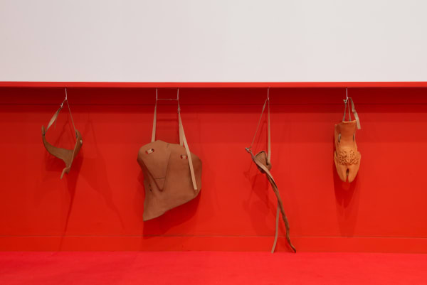 Props-Prosthesis, 2023 Terracota and leather