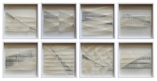 SACHIN TEKADE Refraction - The unattainable desire 24 x 24 x 2 Inches | Set of 8 Fabriano Paper 300 GSM | 2023