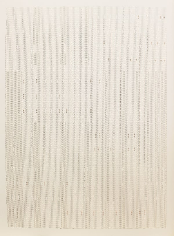 Ankush Safaya Untitled 29 x 21.5 Inches Copper wire and Laser cut holes on Paper 2022