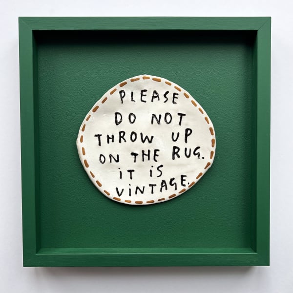 Dan Jamieson, Please do not throw up on the rug. It is vintage. (S)