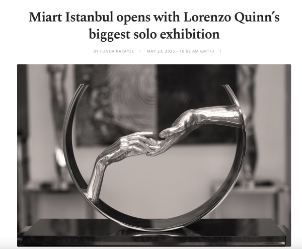 Miart Istanbul opens with Lorenzo Quinn’s biggest solo exhibition