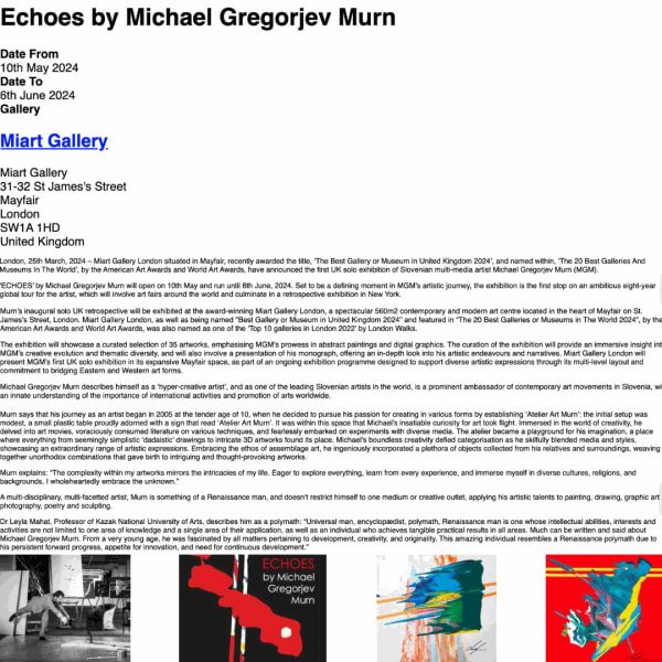Echoes by Michael Gregorjev Murn