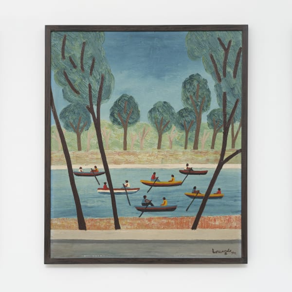 Amadeo Luciano Lorenzato (1900-1995) Sem título [Untitled], 1977 Óleo sobre placa [Oil on hardboard] Assinada e datada (inferior direito) [Signed and dated (lower right)] 60 x 53.5 cm [23 5/8 x 21 1/8 in.]