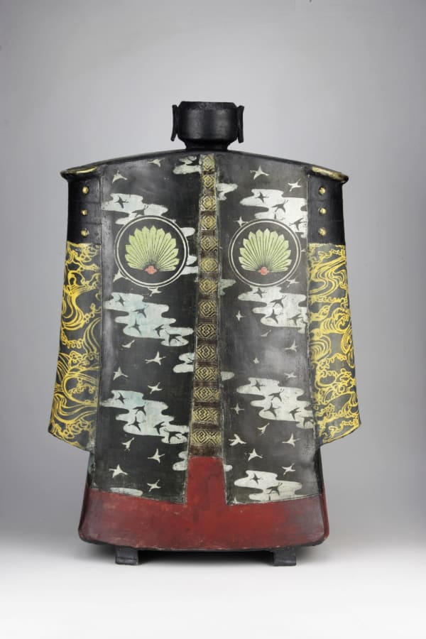 John Bedding, Samurai, Masamune, ceramic sculpture, 53 x 19 x 17 cm, 2023