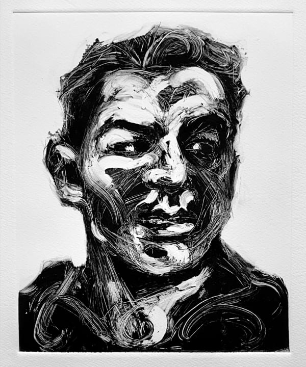 Alison Lambert, Tobias, monotype, 30 x 25 cm, 2023