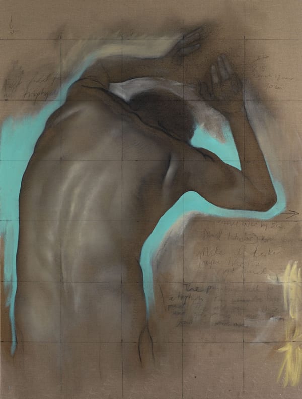 Tomas Watson, Sketches for a Painting 1II, oil and charcoal on linen, 200 x 150 cm, 2008