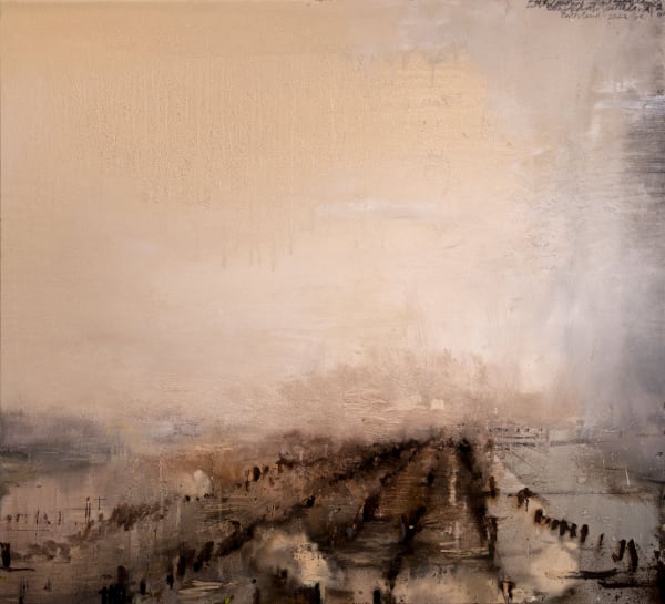 Gareth Edwards, Earthland, oil on canvas, 150 x 165 cm, 2021