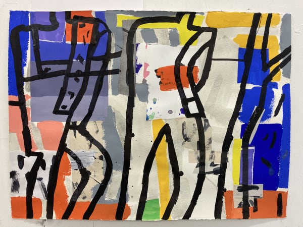 Fraser Taylor, Figure Forms No 8, 2022