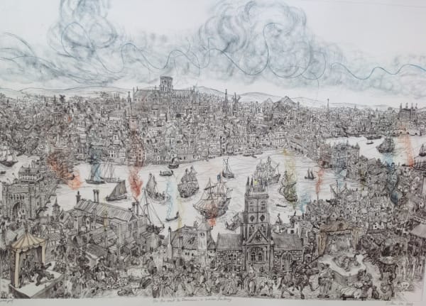 On the Road to Damascus; a London fantasy based on the work of Wenceslas Hollar