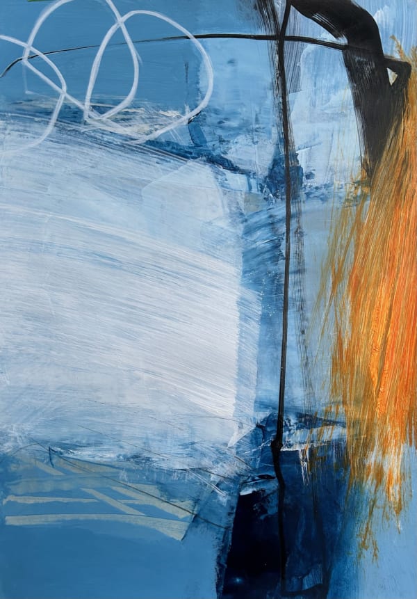 Neil Canning, Ocean Drift, acrylic on paper, 42 x 29 cm, 2023