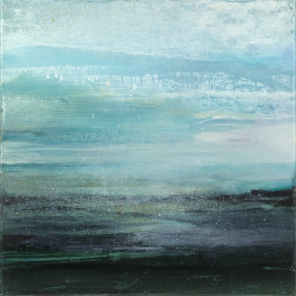 Gareth Edwards, Atlantic Coast, Low Tide, oil on canvas, 40 x 40 cm, 2023