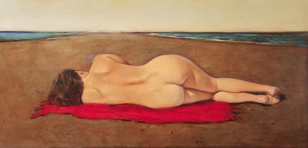 Tomas Watson, Beyond the Rock, oil on canvas, 100 x 200 cm, 2020