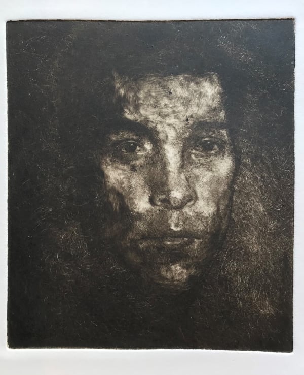 Tomas Watson, Monoprint over Nick Runge, monoprint, 35 x 25 cm, 2021