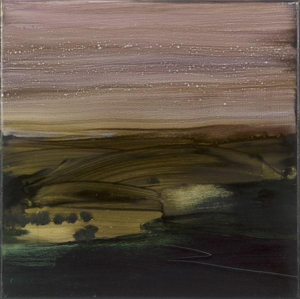 Gareth Edwards, Lowland Moor, oil on canvas, 40 x 40 cm, 2023