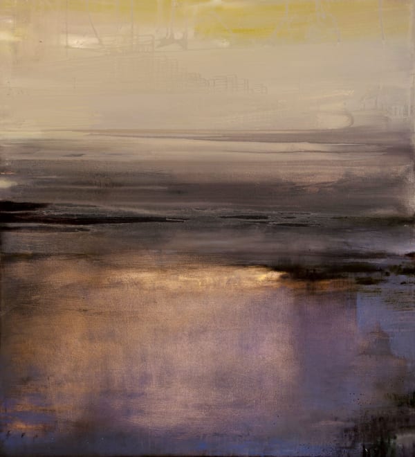 Gareth Edwards, Beach, oil on canvas, 110 x 100 cm, 2022