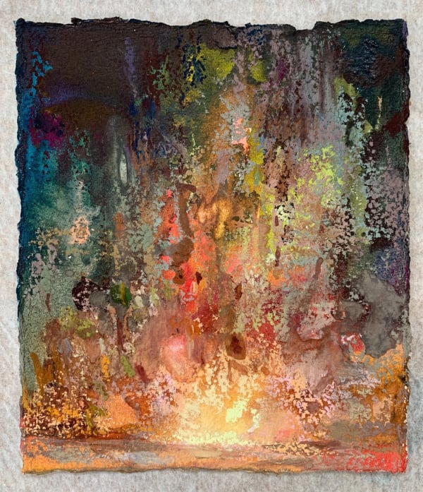 Nina Murdoch, Tonight, pastel on paper, 15 x 13 cm, 2022