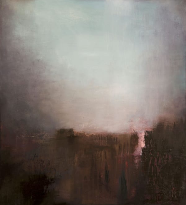 Gareth Edwards, Ridge, oil on canvas, 110 x 100 cm, 2022