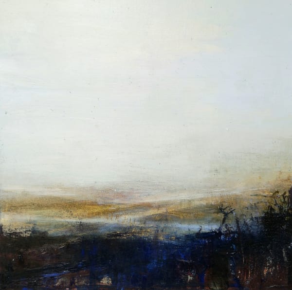 Gareth Edwards, A Winter’s Field Somewhere in North Europe, oil on canvas, 40 x 40 cm, 2024