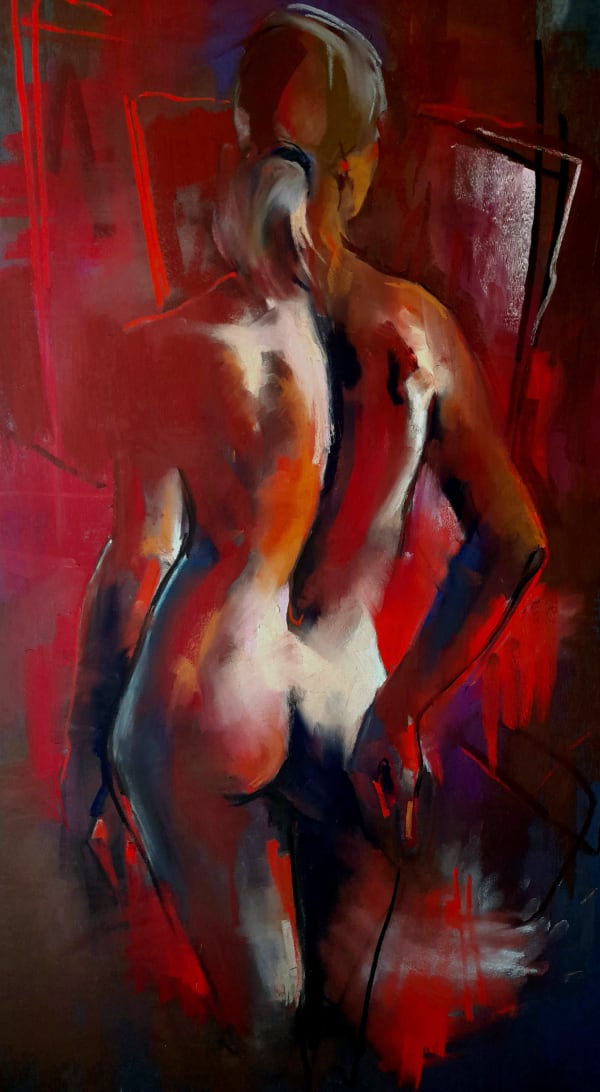 Standing Woman, red