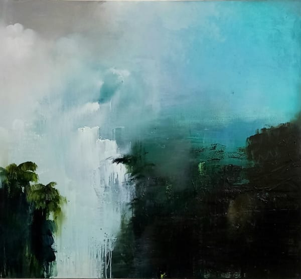 Gareth Edwards, The Falls, 100 x 110 cm, 2022
