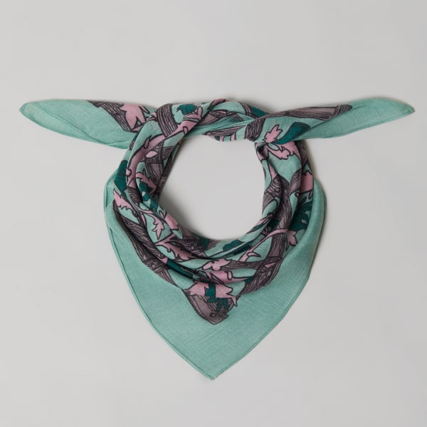 Touch Me Scarf - Teal, 70 x 70 cm | 100% Cashmere £100