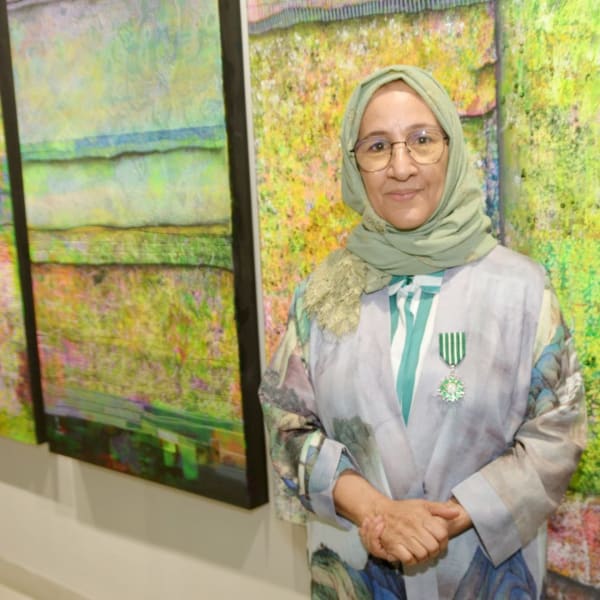 Najat Makki | Awarded with the distinction of France’s ‘Ordre des Arts et des Lettres’