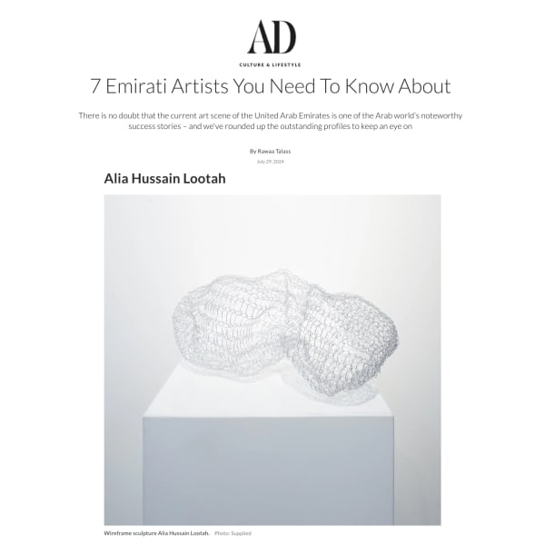 AD Middle East: 7 Emirati Artists You Need To Know About