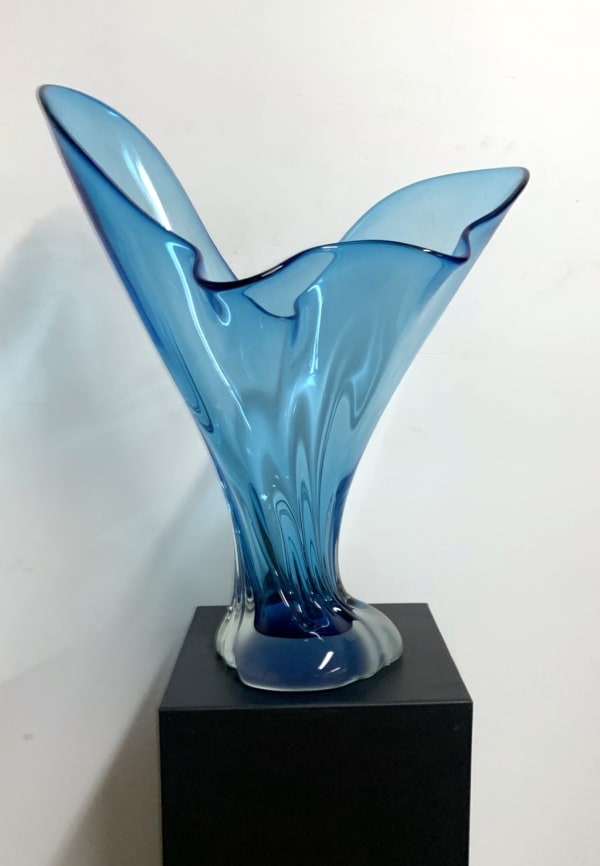 Tim Lotton - Blue Bleeding Heart Vase