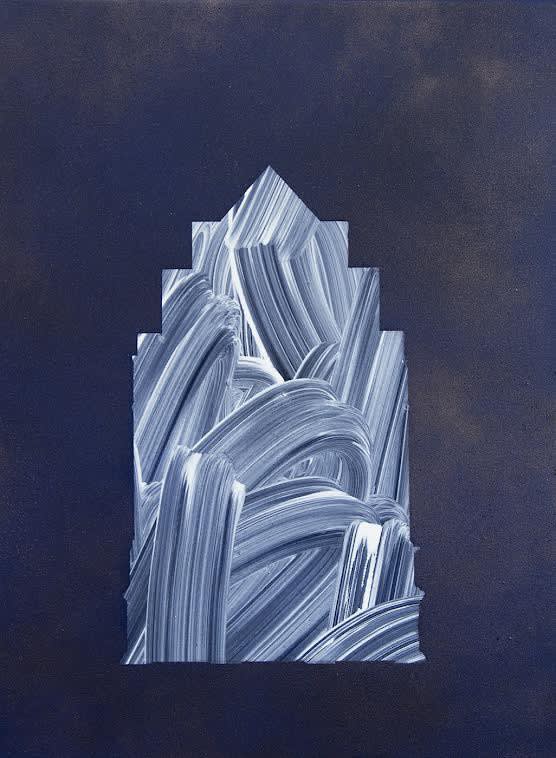 RUSSELL CHATER Untitled / After "Polyptych of Perugia" by Piero della Francesca 41 x 31 cm Spray paint, acrylic paint and imitation gold leaf on canvas £640