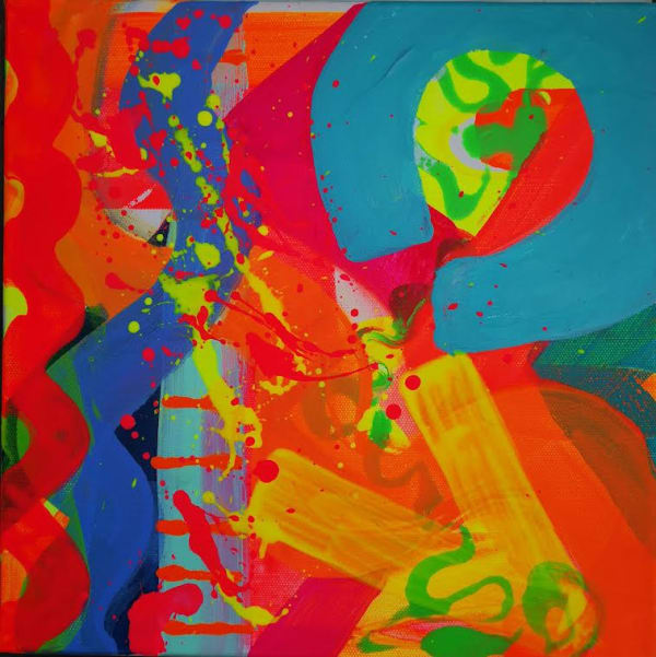 LOUISE EAMES CV Size 30 x 30cms on deep edged canvas Medium Acrylic £350