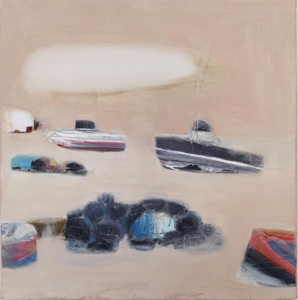 TIM ELLIOTT No Catch 30.5cm Square Acrylic on canvas £500