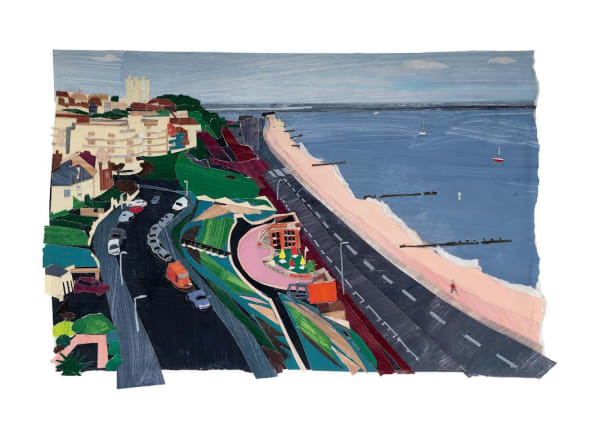 RAINA GORAN Westcliff-On -Sea. 38 x 50cm Mixed media. (Acrylic and collage) £700