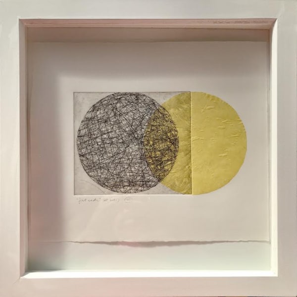 ULI JAEGER Flat Earth 2021 size (h x w): 35.5 x 35.5cm medium: etching/chine collée SOLD