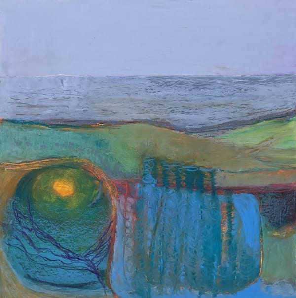 ADELE LOVE Untitled 2021 33.5cm x 33.5cm framed (image size 21 x 21cm) SOLD