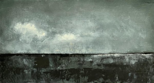 RICHARD MCCONNELL Seascape no.12 40 x 45 cm Oil on cloth backed paper SOLD